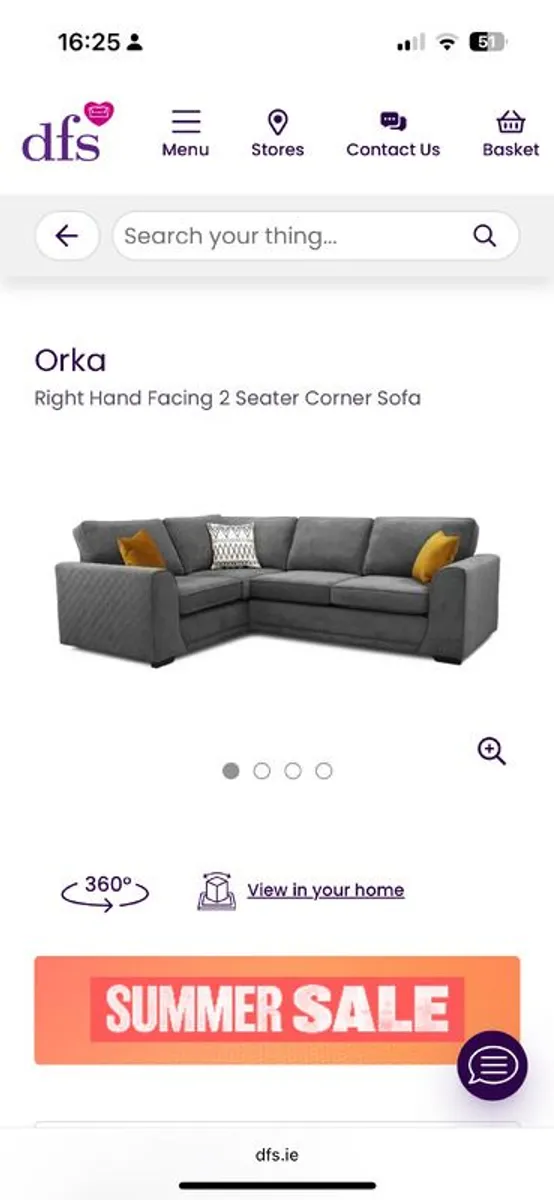 Sofa L Shape DFS 'Orka' - Image 2