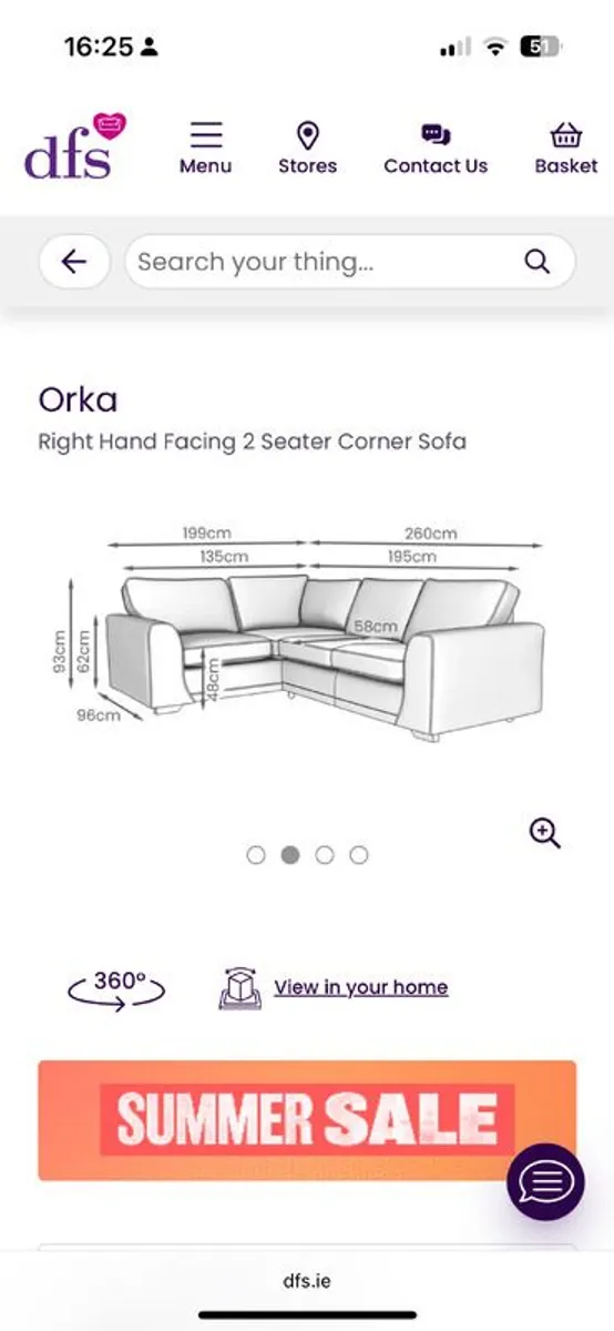 Sofa L Shape DFS 'Orka' - Image 3