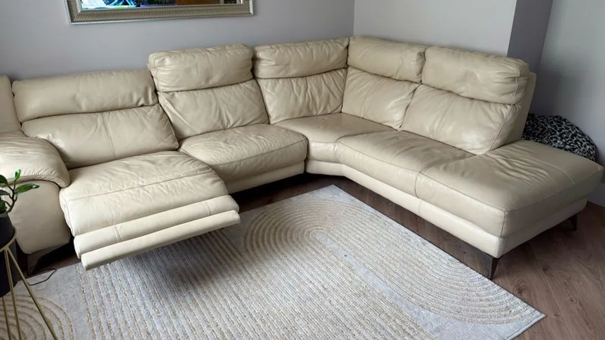 leather corner sofa - Image 2