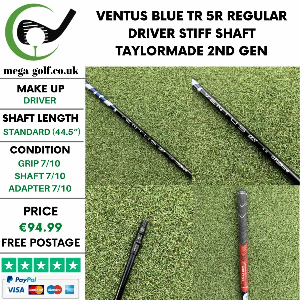 VENTUS BLUE TR 5R REGULAR DRIVER STIFF SHAFT - Image 1