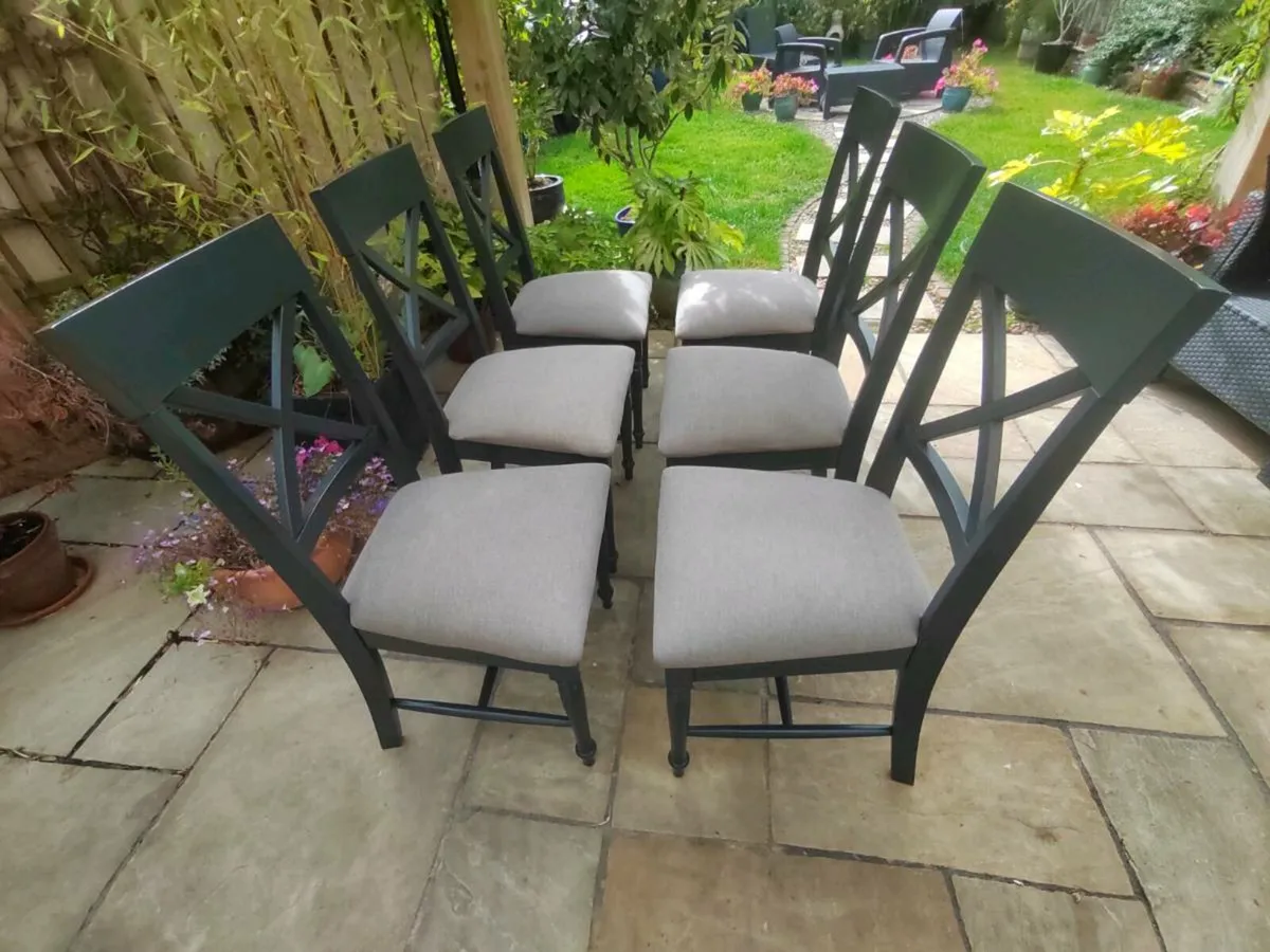 6 kitchen dining chairs - Image 2
