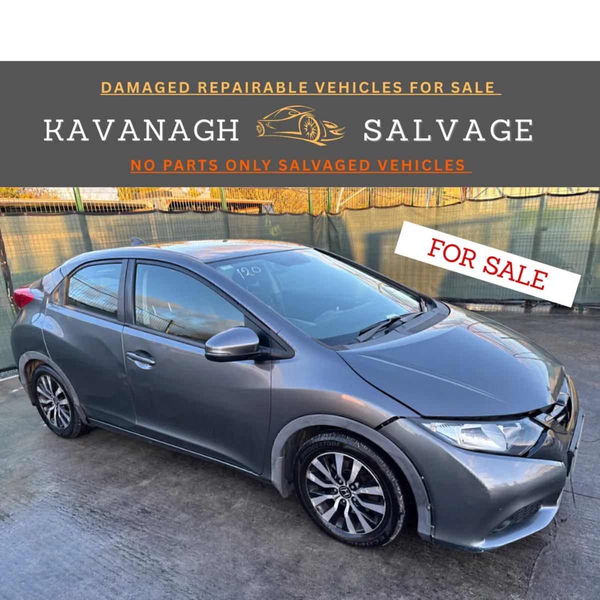 *2013 Honda Civic light damage - Image 1