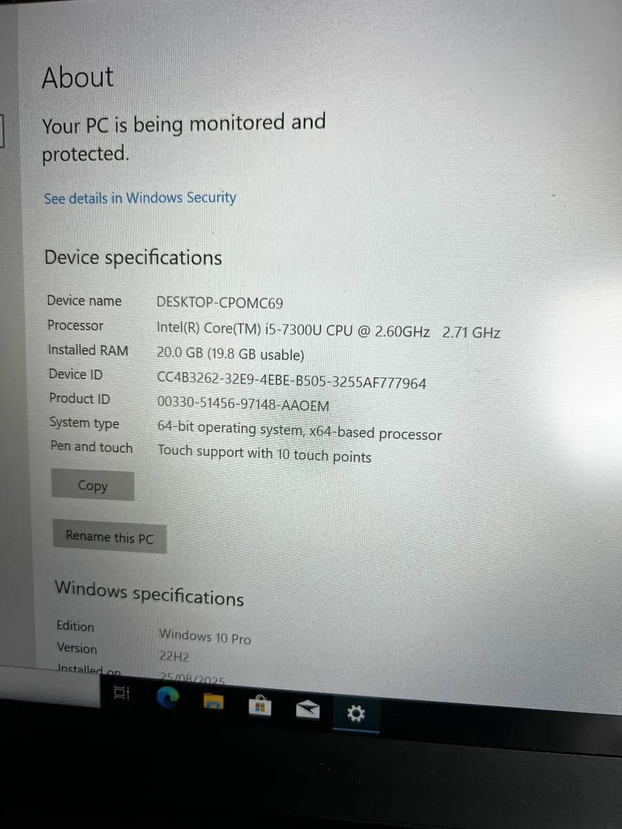 Lenovo Thinkpad T480s (I5, 20GB Ram) - Image 2