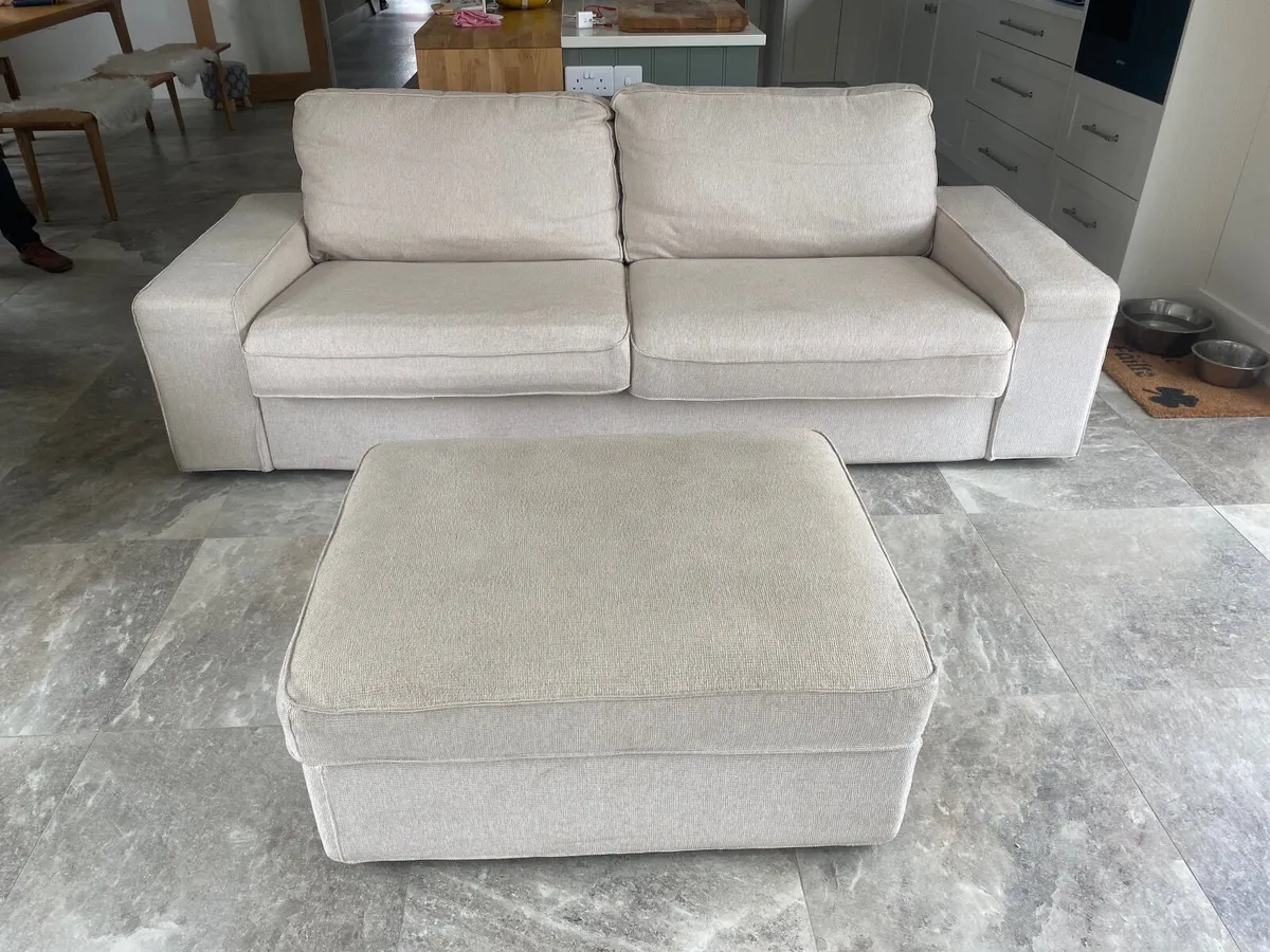 2 seater sofa for sale beige - Image 1