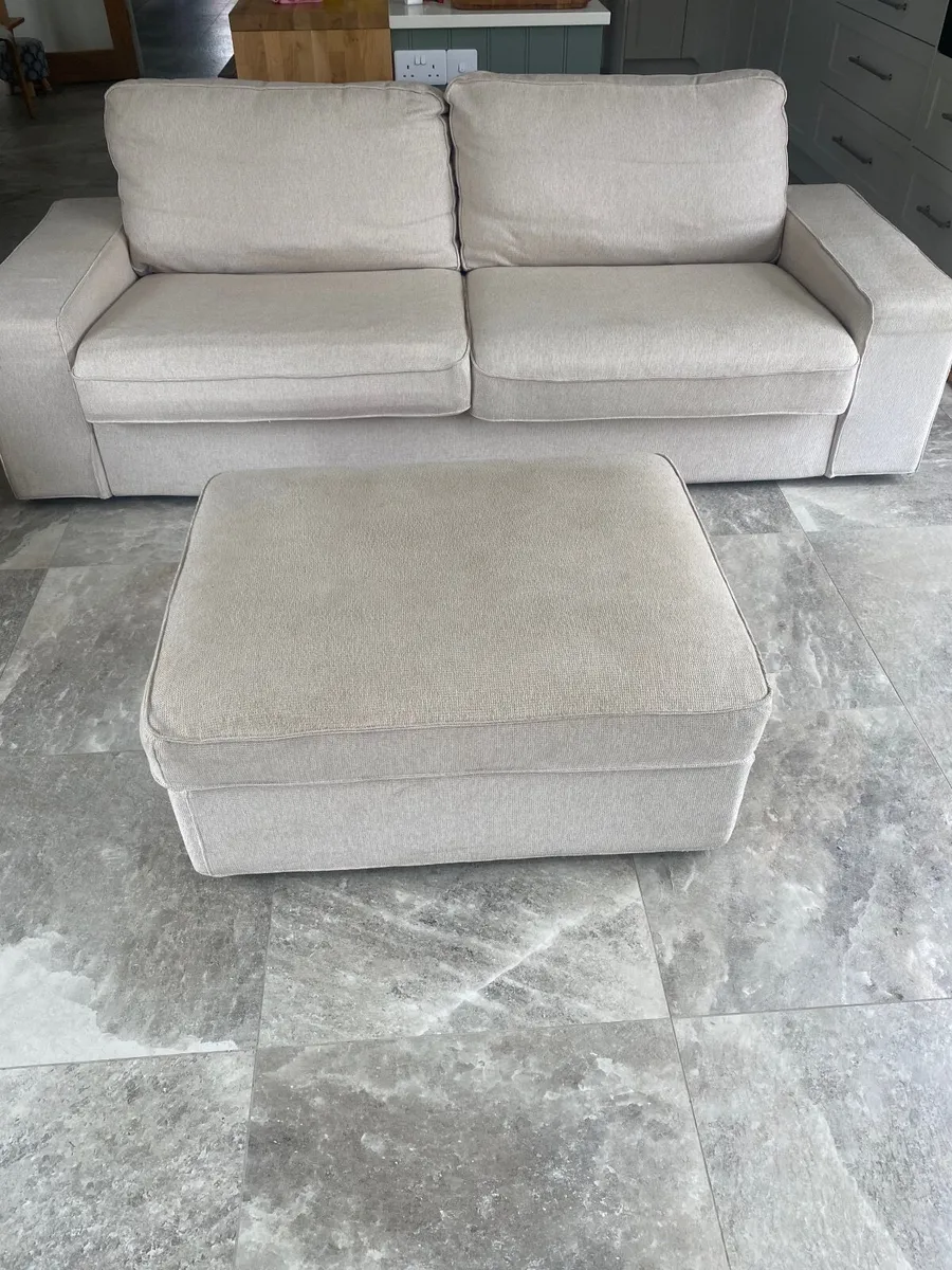 2 seater sofa for sale beige - Image 2