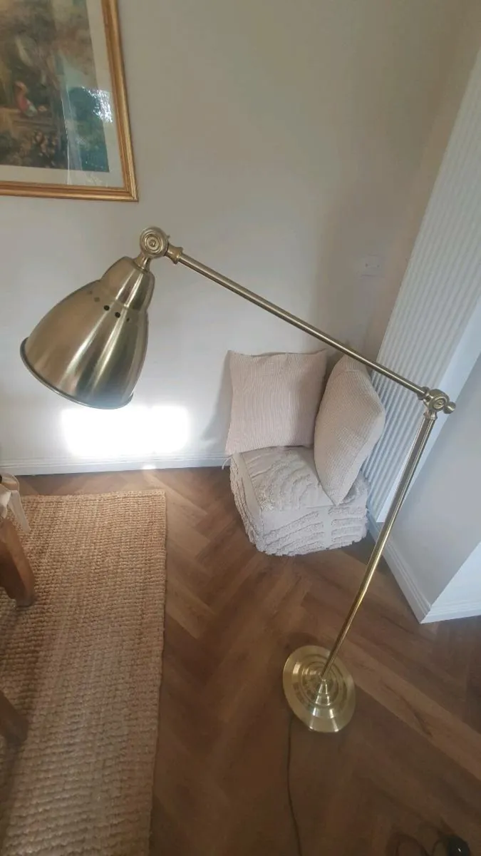 Brass gold lamp - Image 1