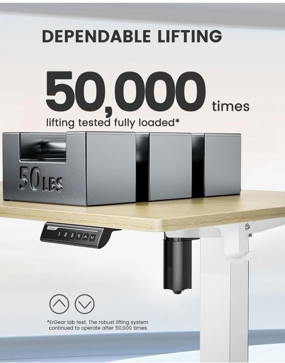 Electric Standing Desk Height Adjustable 120 x 60c - Image 4