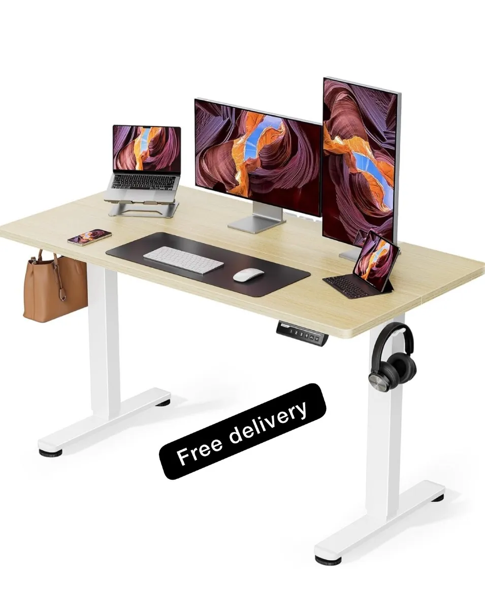 Electric Standing Desk Height Adjustable 120 x 60c - Image 1