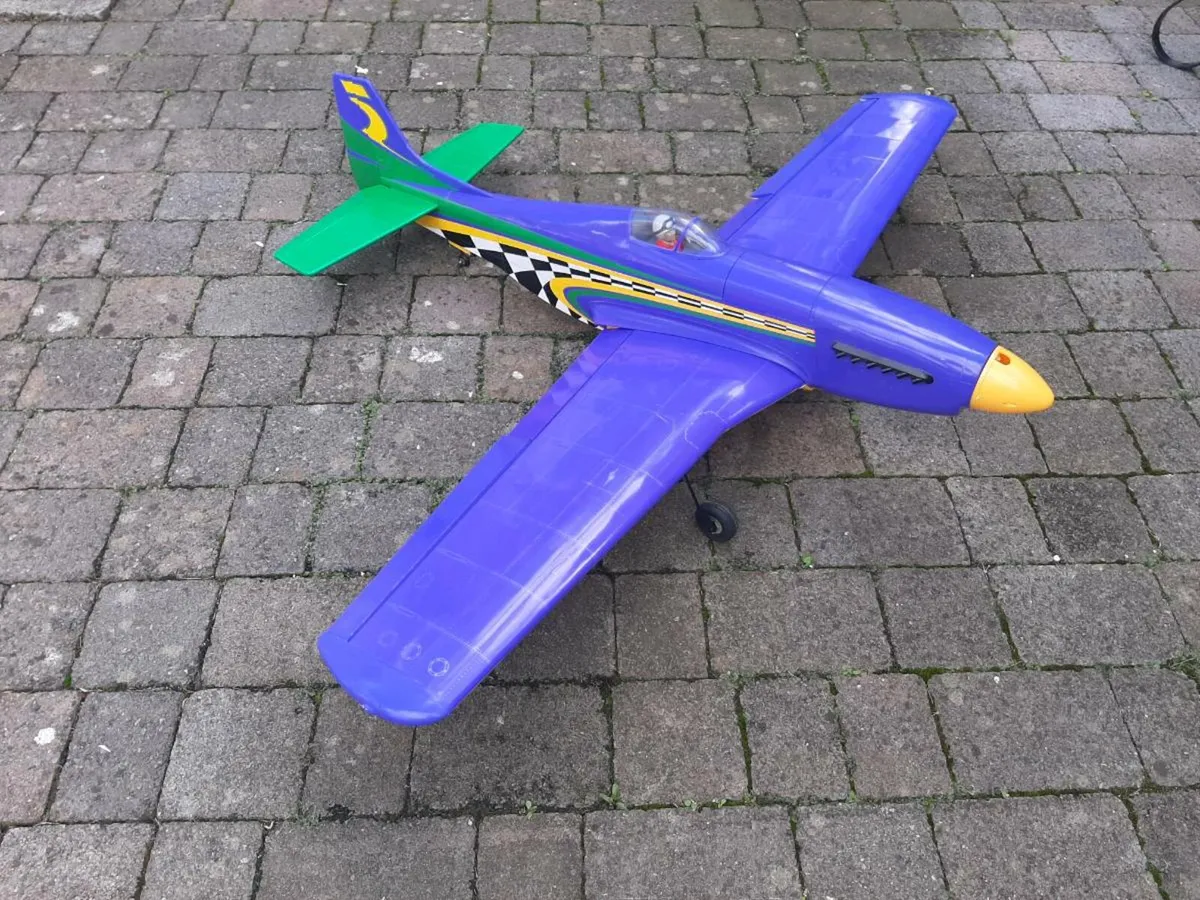 Radio Controlled  P51 Mustang model plane - Image 1
