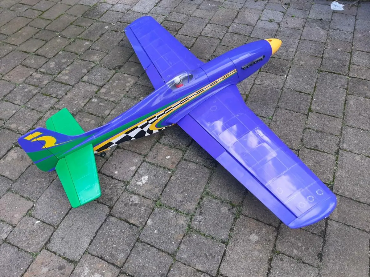 Radio Controlled  P51 Mustang model plane - Image 2