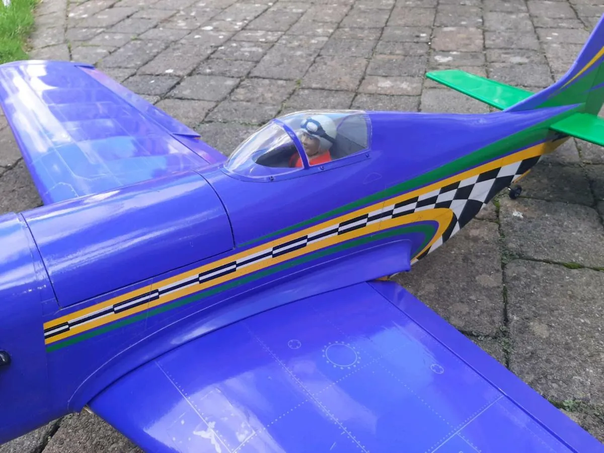 Radio Controlled  P51 Mustang model plane - Image 3