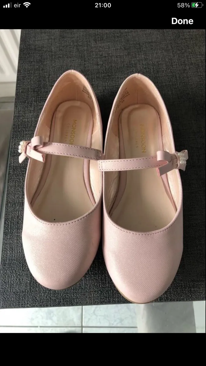 Girls new monsoon shoes size 1 €10 - Image 1