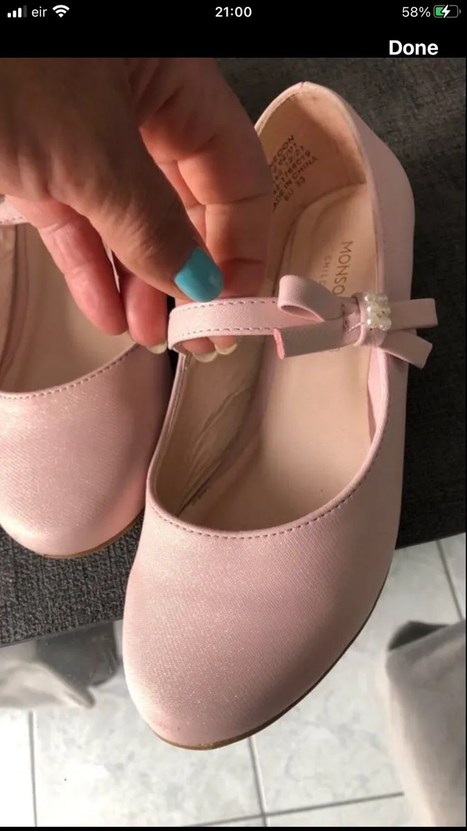 Girls new monsoon shoes size 1 €10 - Image 4