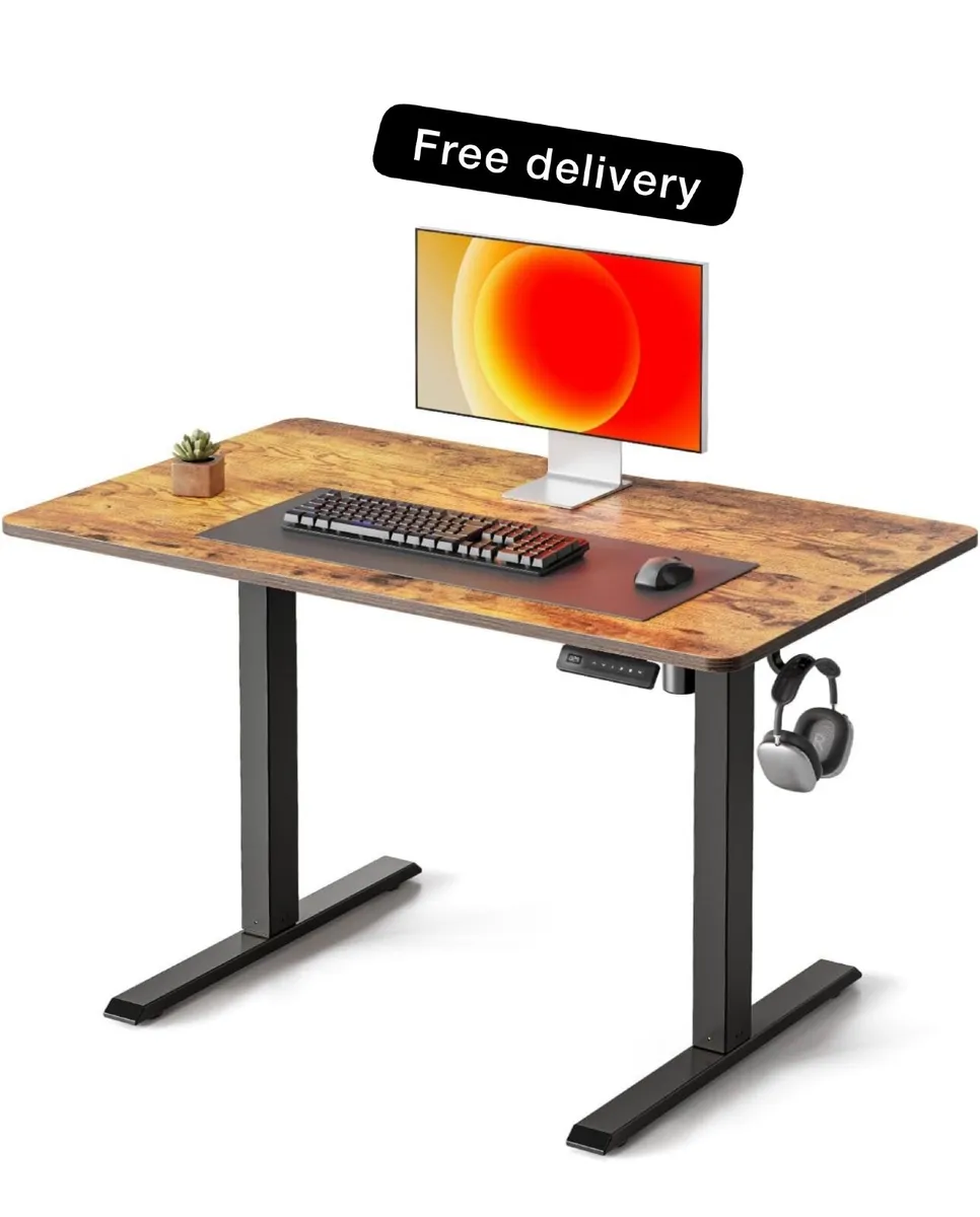 100 x 60cm Electric Height Adjustable Standing Des - Image 1