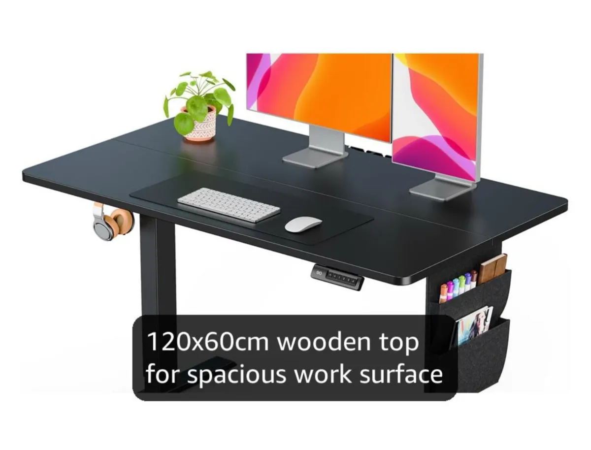 Standing Desk 120x60cm, Supports Up to 80KG Height - Image 3