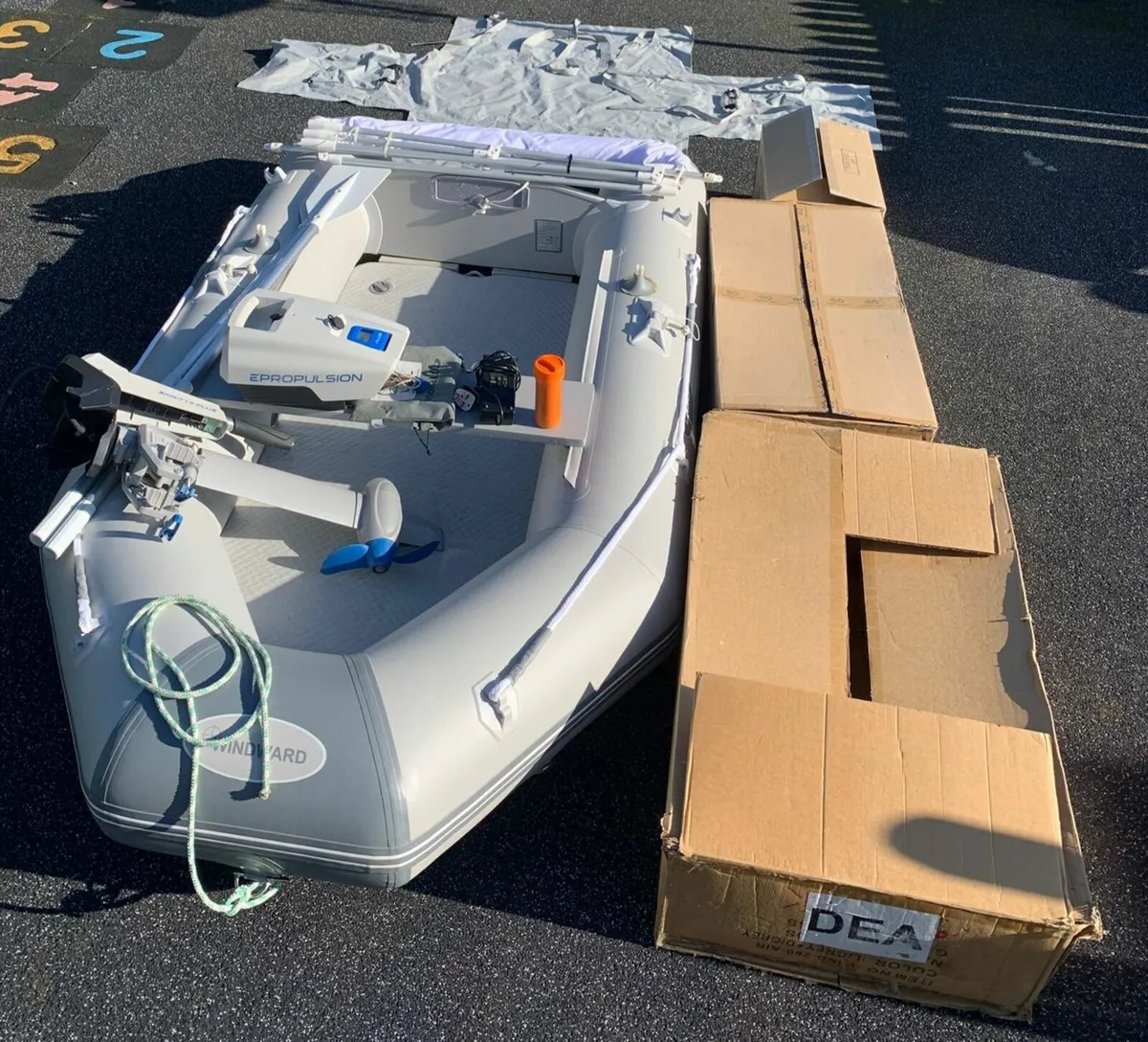 Winward Dingy & Electric Outboard Motor - Image 1
