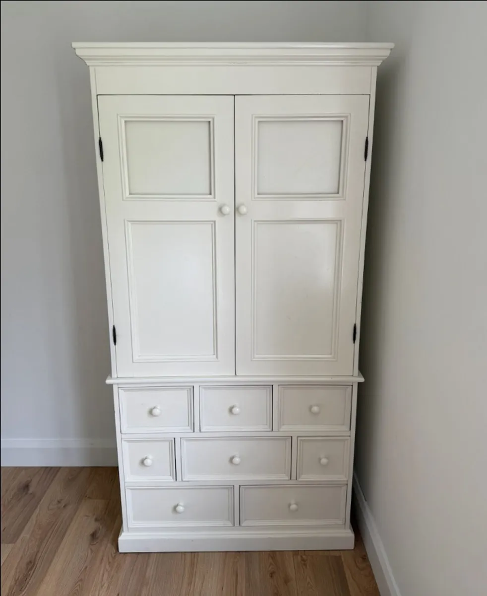 Cream Solid Wood Bella Maison Wardrobe - Image 1