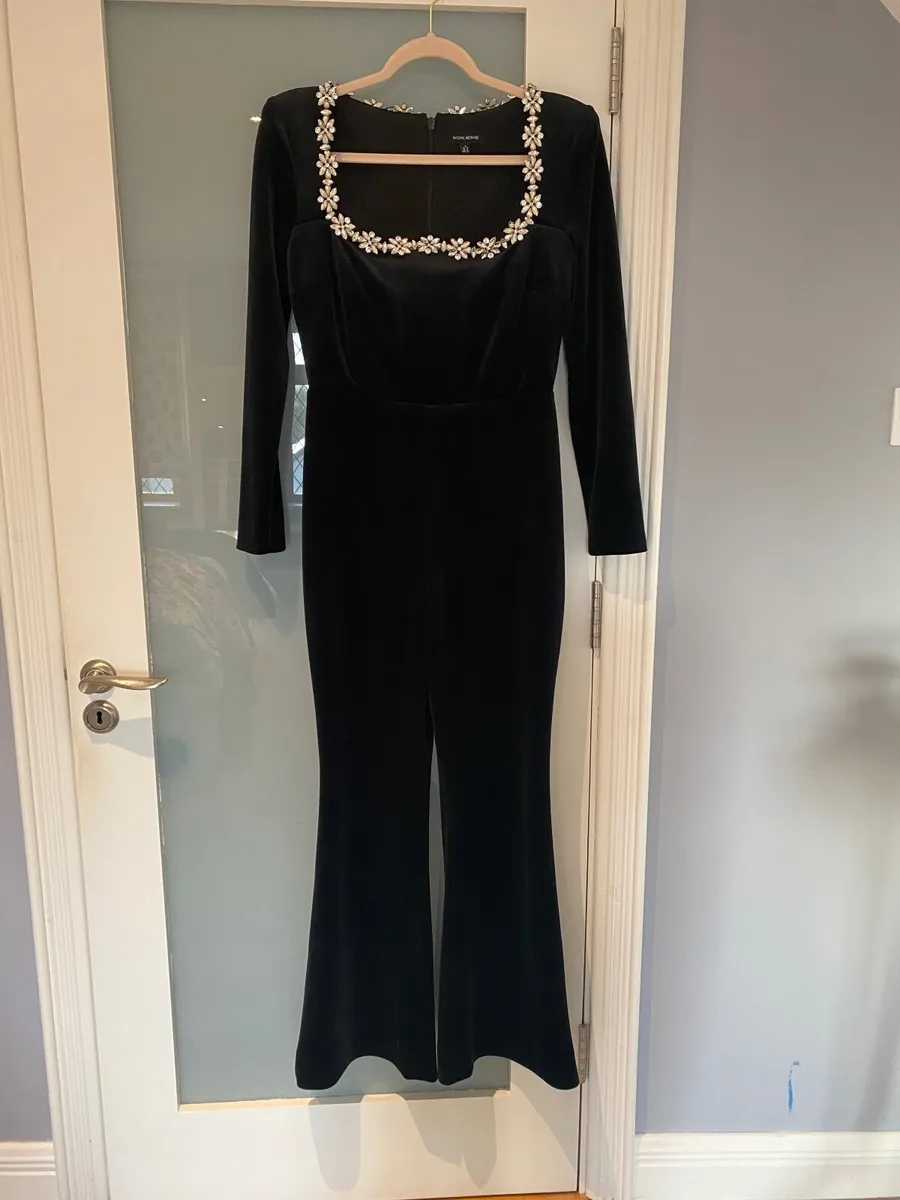 Luxurious Velvet Jumpsuit - Image 2