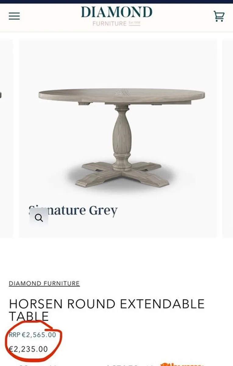 Round extendable Table - Image 1