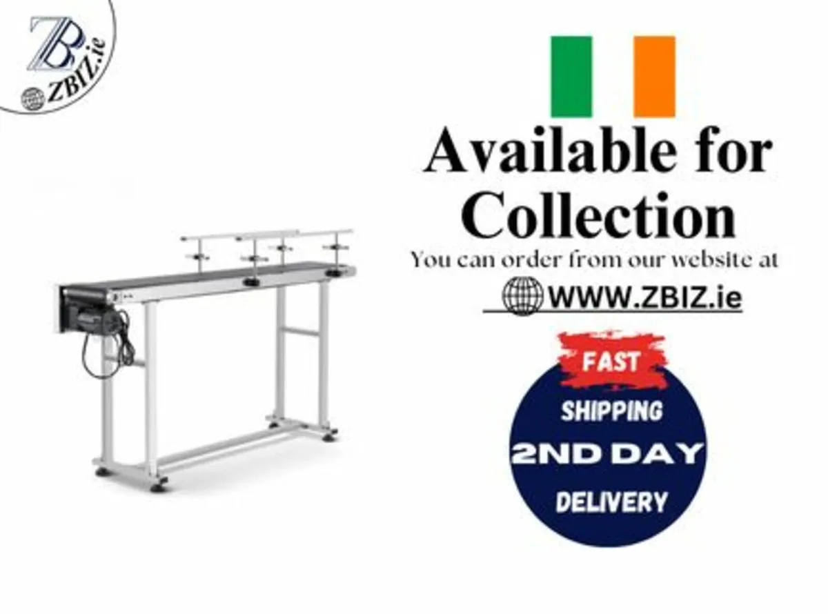 Electric Conveyor Machine Adjustable PVC Belt Unit - Image 1
