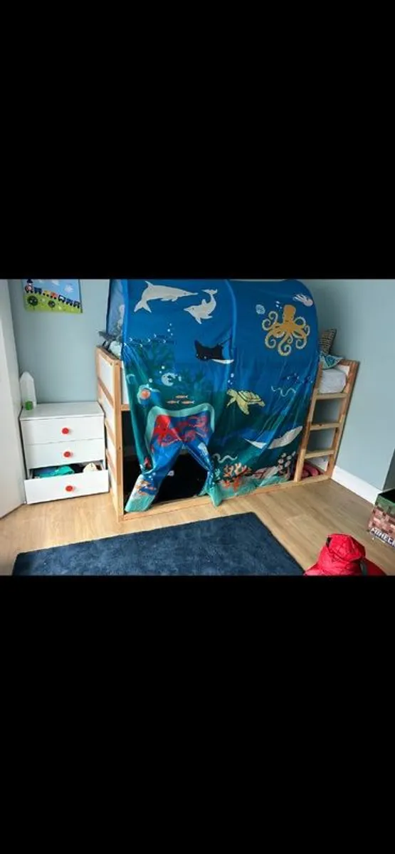 ikea kids bed and tent