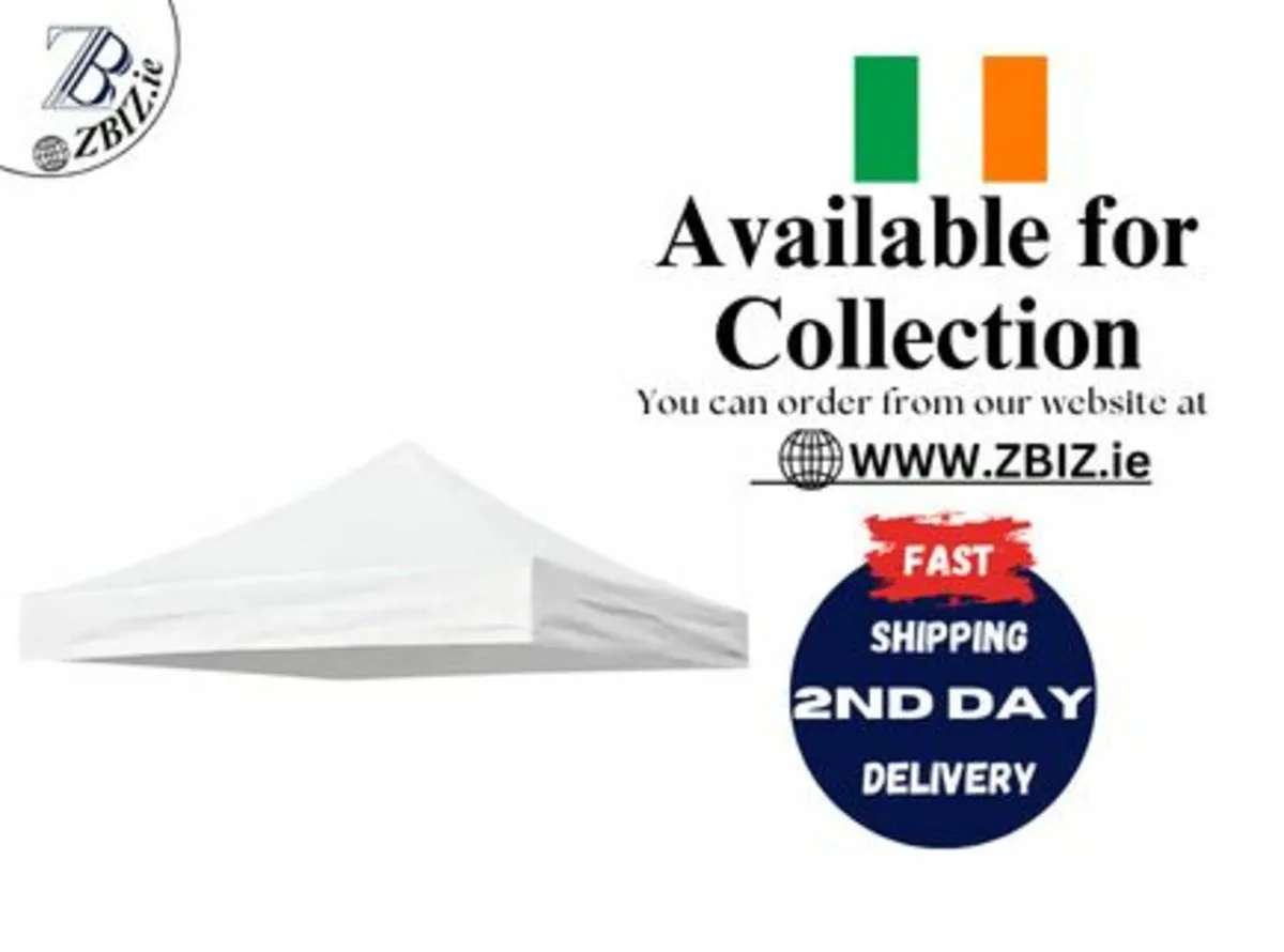 Gazebo Canopy Replacement Cover 3x3m Waterproof - Image 1