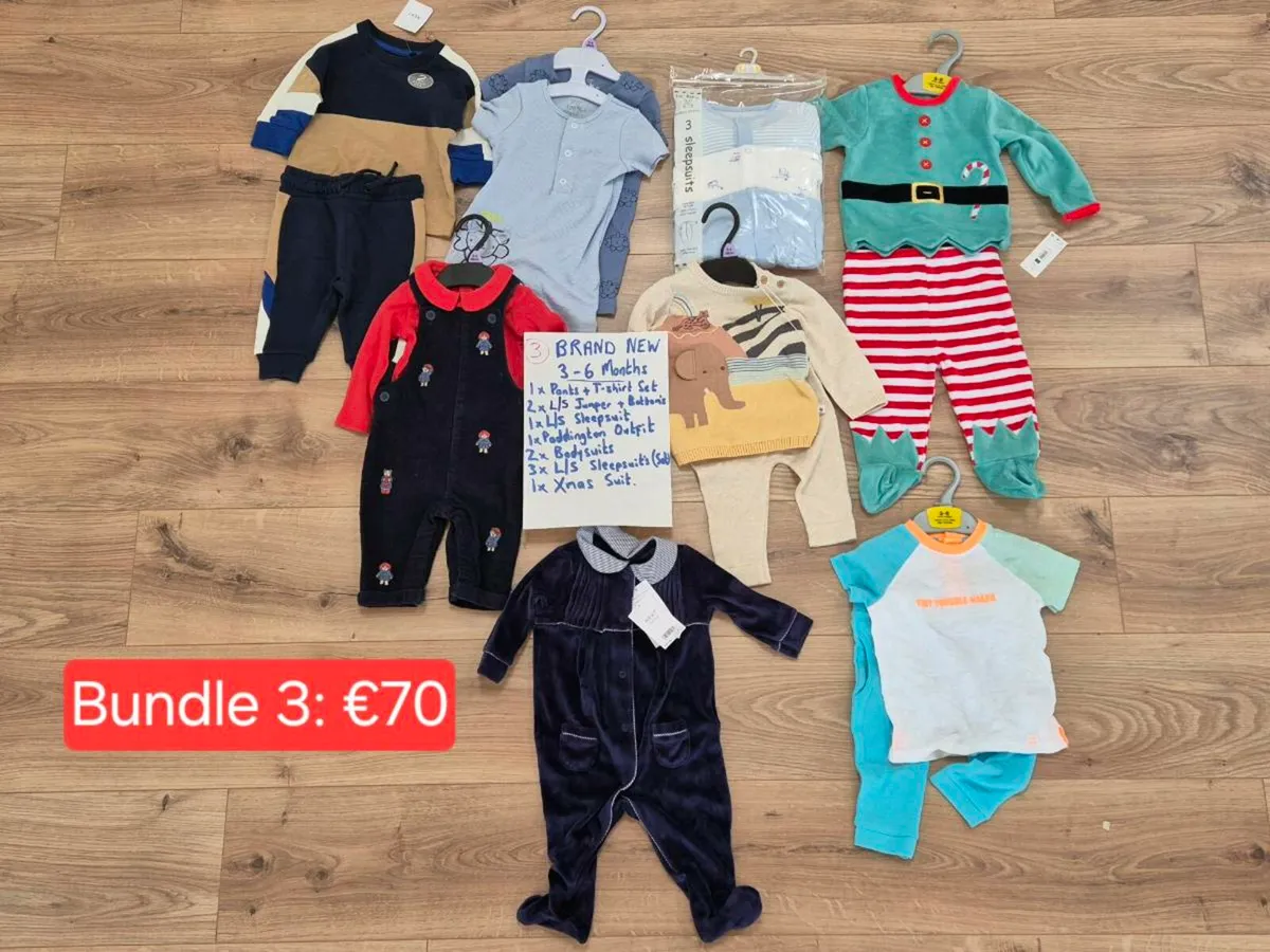 BRAND NEW BABY BOY CLOTHES
NEWBORN TO 24 MONTHS - Image 3