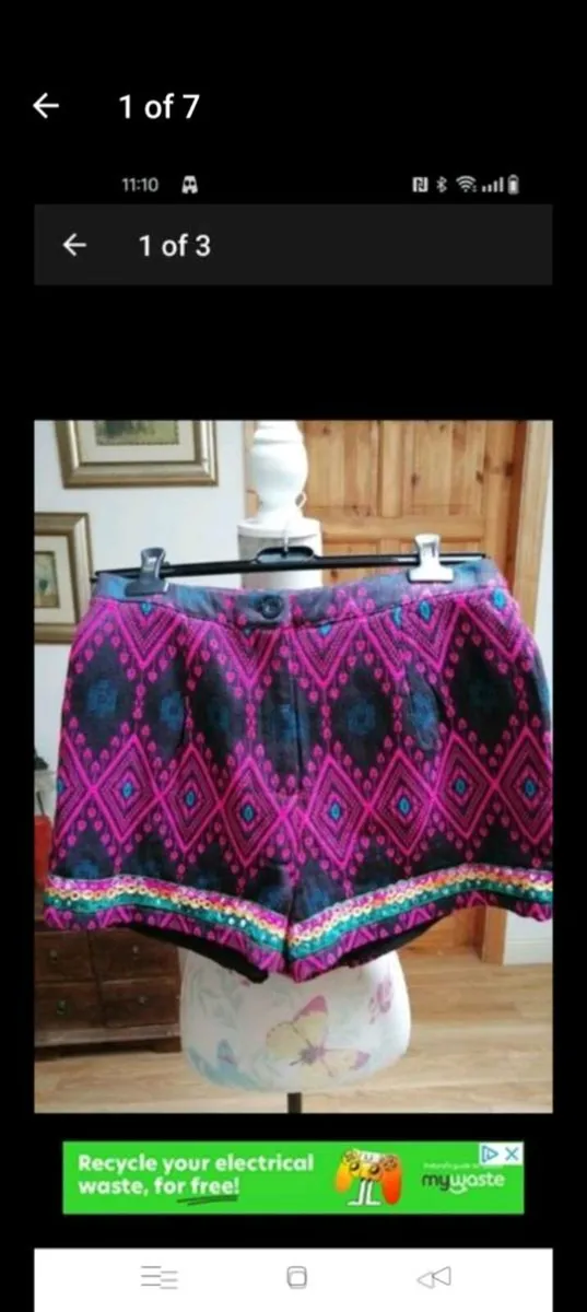 ASOS beautiful woven boho shorts, quality Material - Image 2