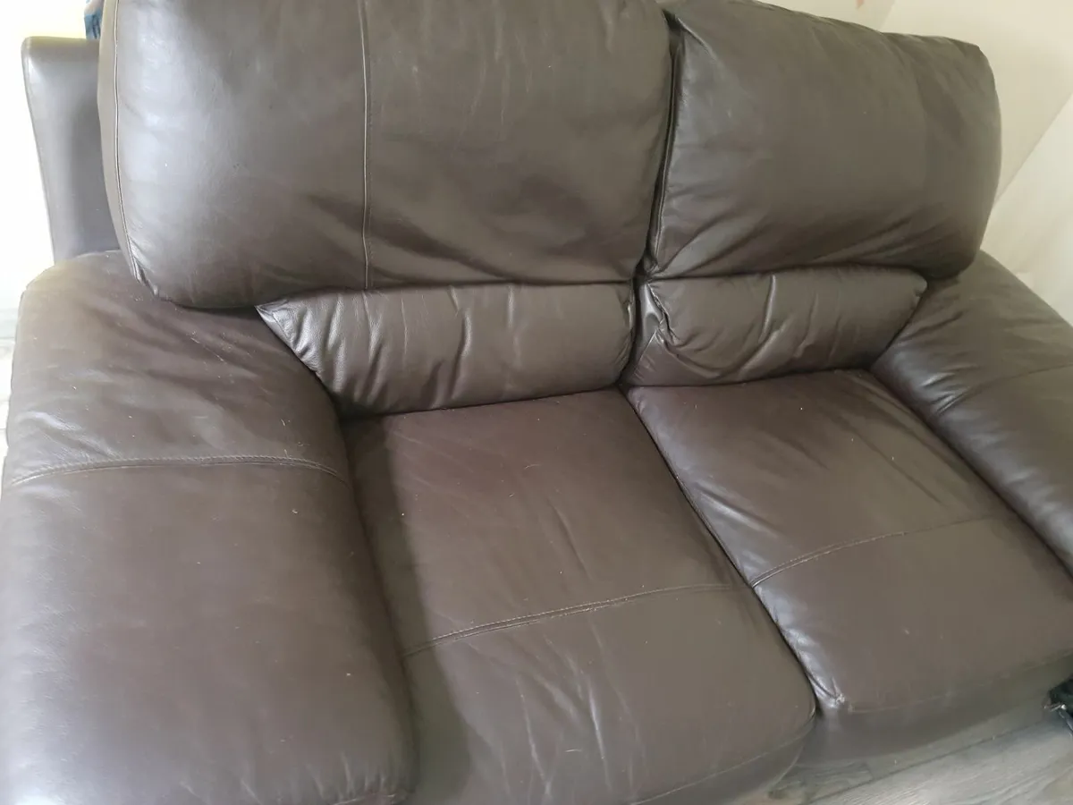 Brown 2 sofa - Image 2