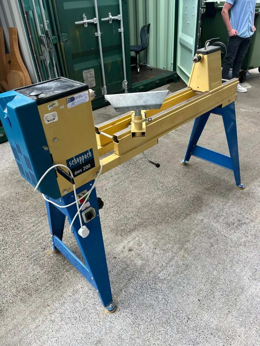 Bandsaw, wood lathe, air compressor - Image 2