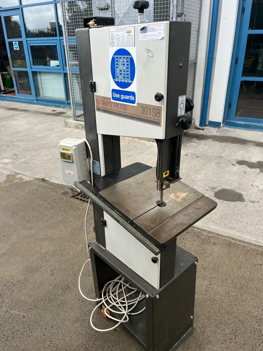 Bandsaw, wood lathe, air compressor - Image 4