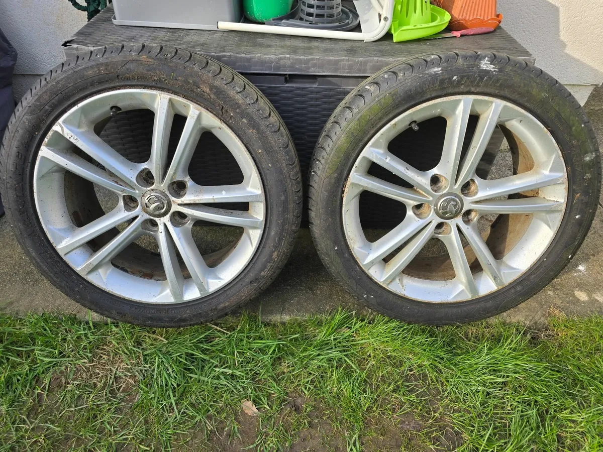 ORGINAL ALLOY WHEEL INSIGNIA OPEL 18 FREE TYRE - Image 3