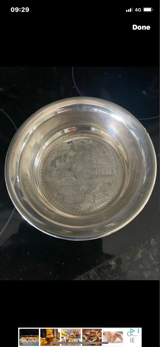 Silver Plated Wine Bottle Coaster - Image 1