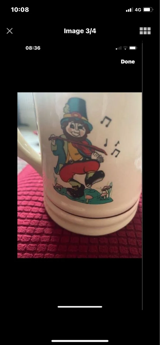 Good Luck From Ireland Ceramic Tankard - Image 1