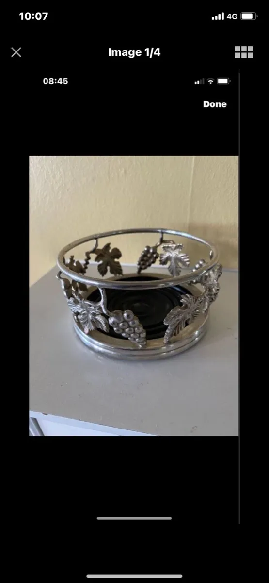 Vintage Wine Bottle Coaster - Image 1