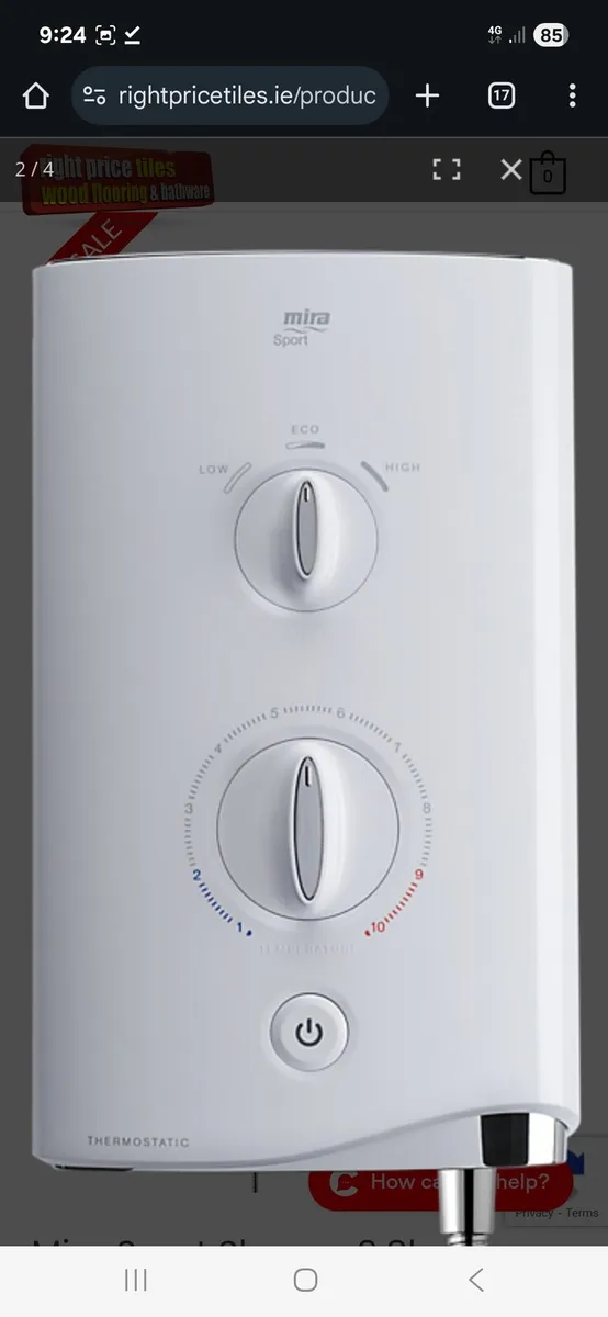 Mira Sport Electric Shower 9.8kw - Image 4