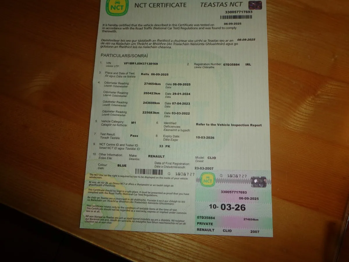 2007 Renault Clio 1.1  petrol  NCT'd - Image 2