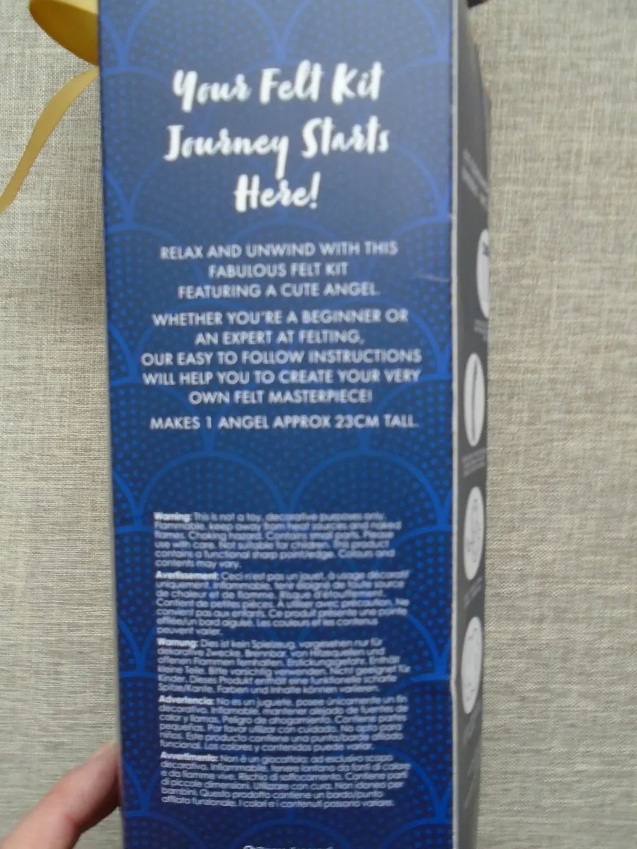Angel craft kit, Craft supplies, Felt angel kit - Image 4