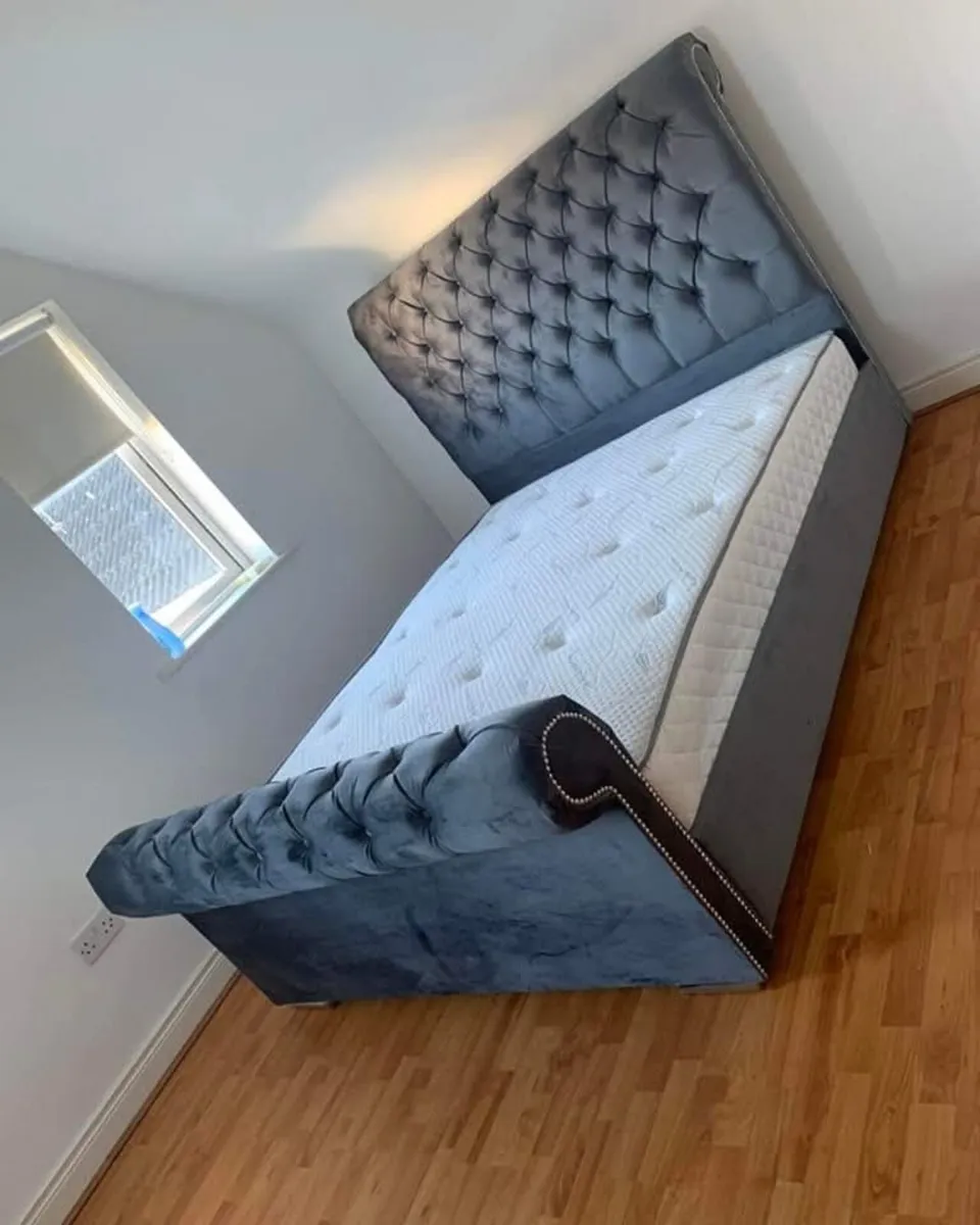 Single/Double Bed Frames With Mattress - Image 4