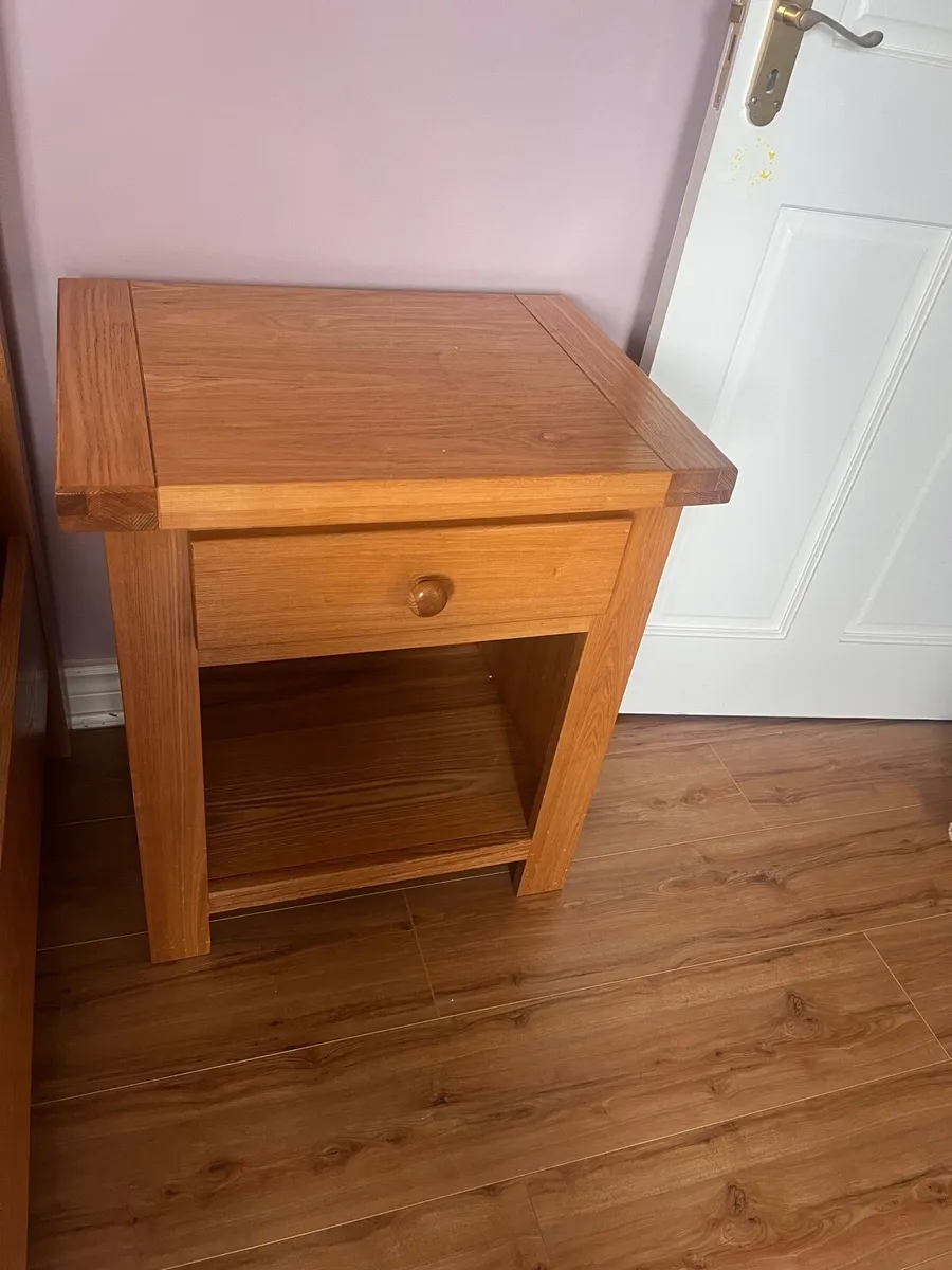 2 solid oak lockers - Image 1