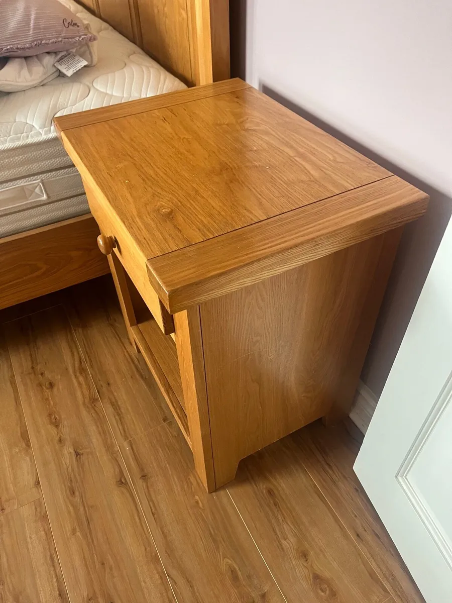 2 solid oak lockers - Image 2