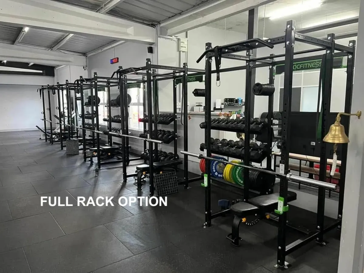 Full/half gym racks with storage - Image 1