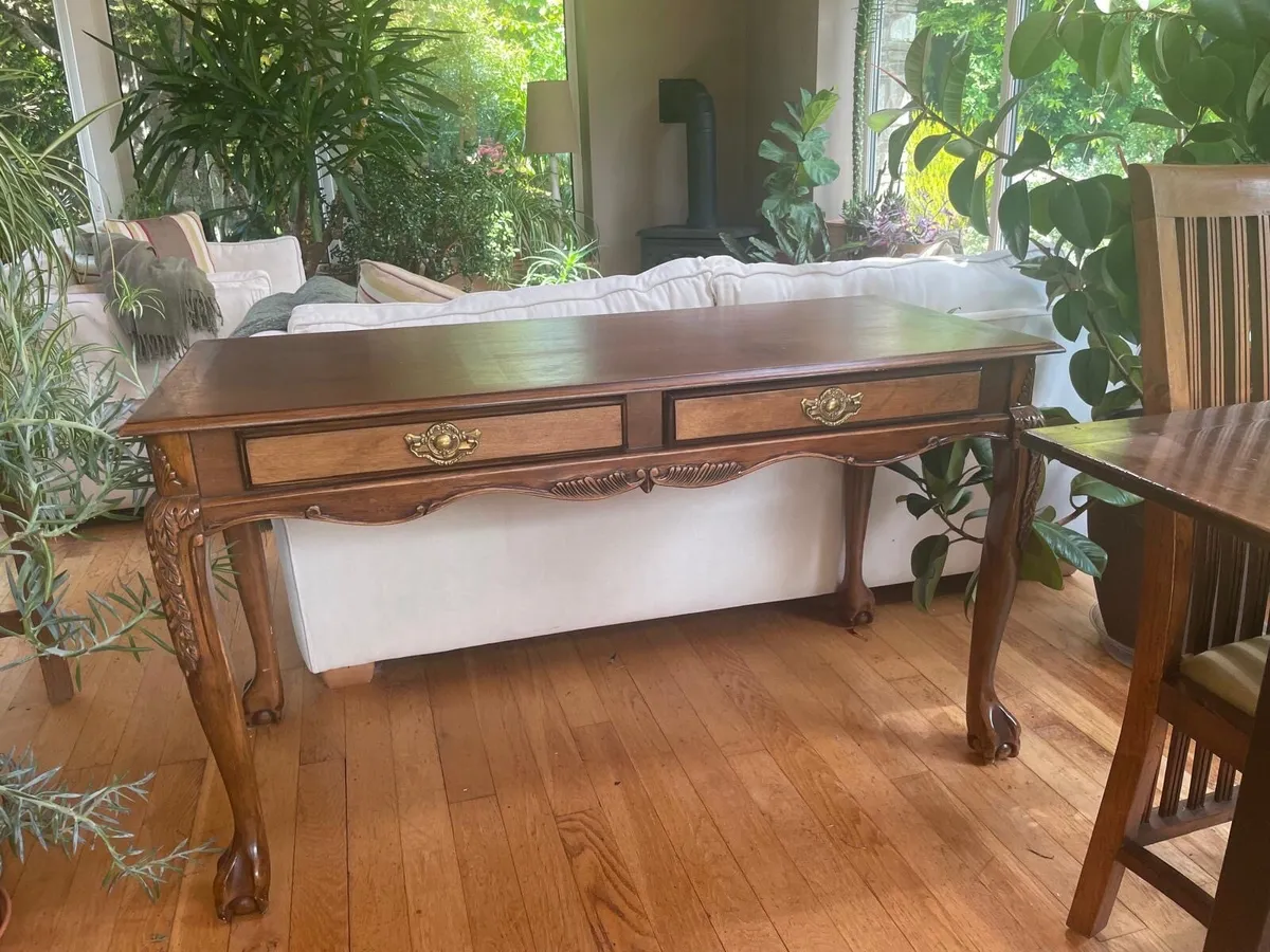 Vintage Style Writing Desk / Sideboard - Image 2