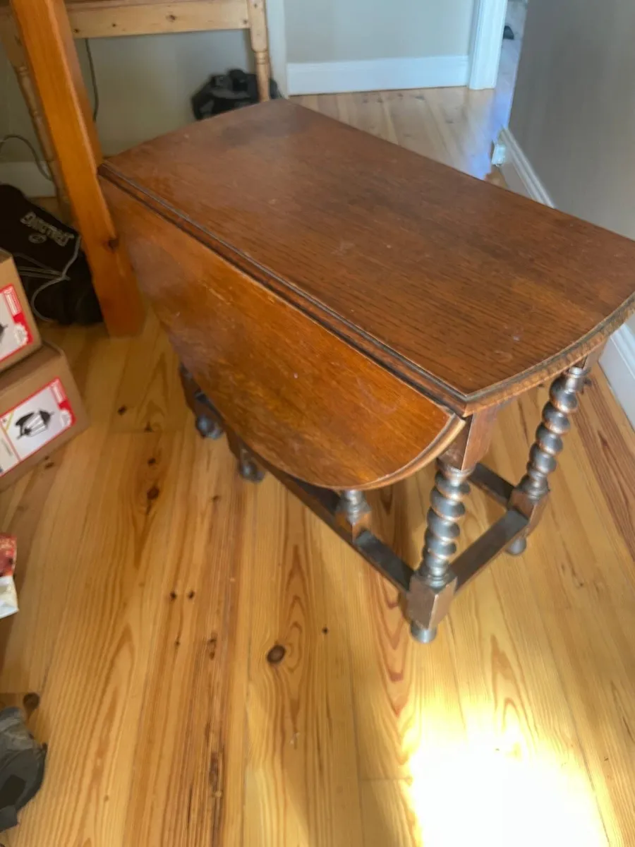 Gate Leg Oak Table - Image 2