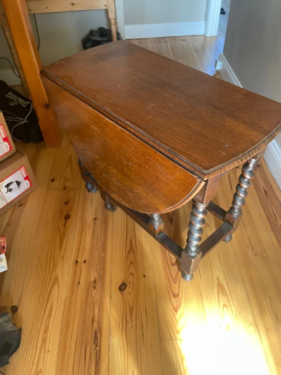 Gate Leg Oak Table - Image 3