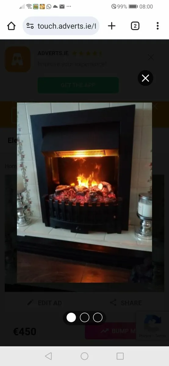 Dimplex optimyst electric fire - Image 4