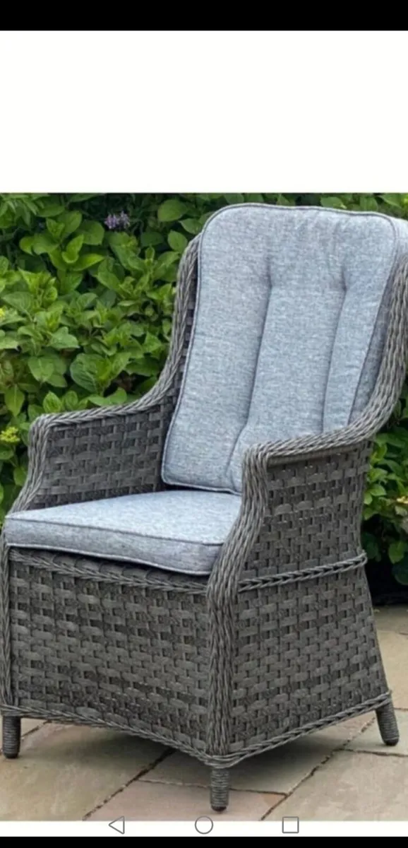 Brand New Dark Grey  Rattan Chair