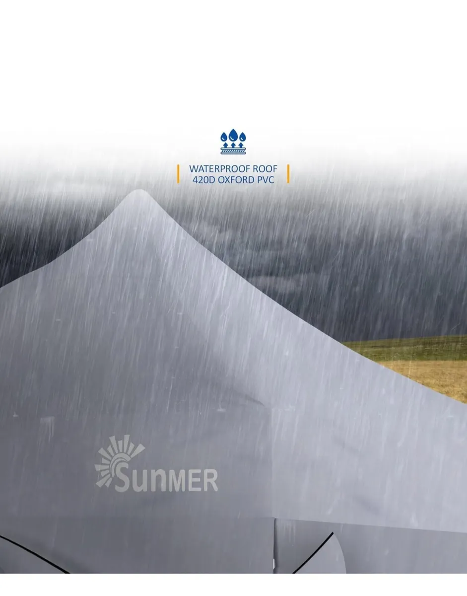 SUNMER 3x3M Pop-Up Gazebo with 4 Sides - Grey - Image 4