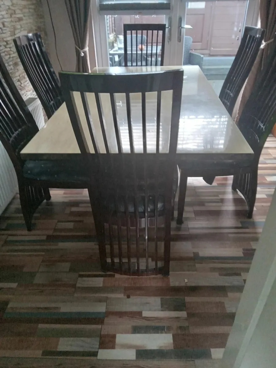 Kitchen Dining Room Table and Chairs - Image 2