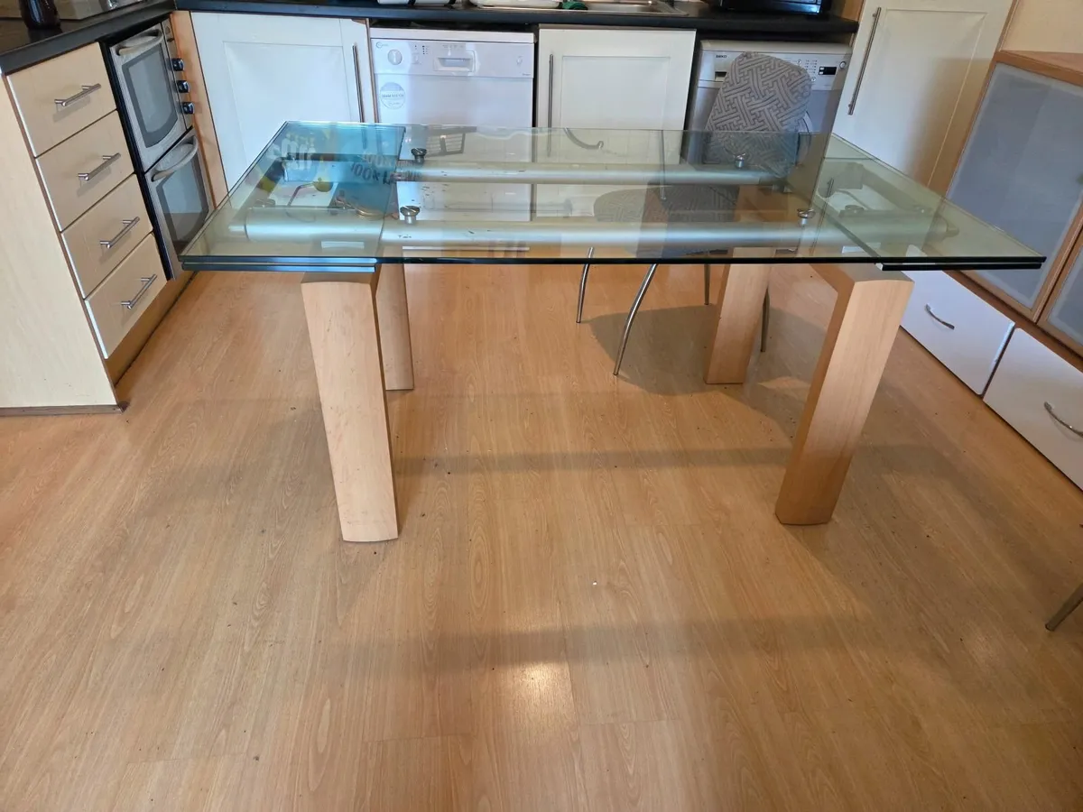 Table - glass topped - Image 1